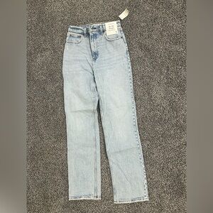Abercrombie and fitch 90s straight high rise